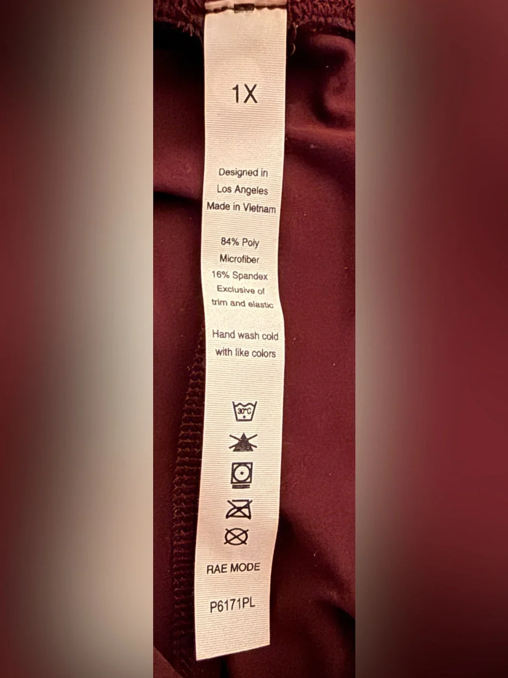 Chic Soul Burgundy Legging